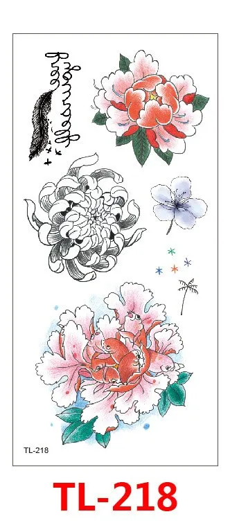 Waterproof Temporary Tattoo Sticker Mermaids Animals Flowers Designs Tattoos Body Art Arm Fake Tatoo Women Men