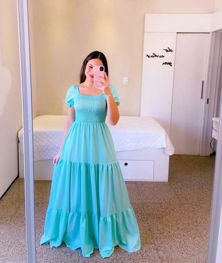 Brownm Brownm New Spring And Summer Women's Dress A Word Broken Shoulder Long Pure Fairy Dress