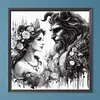 (US Local)Beauty 5D DIY Full Drill Round Big Size Diamond Painting Kit for Home Wall Decor 40x40cm 