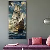 (Big Size) Sailing Ship - Full Round Diamond Painting  40*80cm