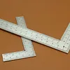 Mini 5x10cm Measuring Ruler Stainless Steel Square For Student Carpenter