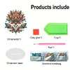(US Local)5D DIY Special Shape Diamond Painting Desk Ornament Gorgeous Flower Decor Kit