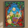 Diamond Painting-DIY Full Round Drill Cartoon Dinosaurs