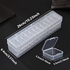 12/24/30pcs Craft Storage Box And Organizer Clear Plastic Bead Organizer Box/Suitable for Jewelry, Crafts, Beads Storage DIY Craft Accessories 