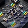 Mecha double dial fingertip gyroscope EDC finger decompression toy