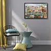 (Counted/Stamped)Landmark-Amsterdam Canal-14CT Cross Stitch 44*34cm/17.32*13.39in
