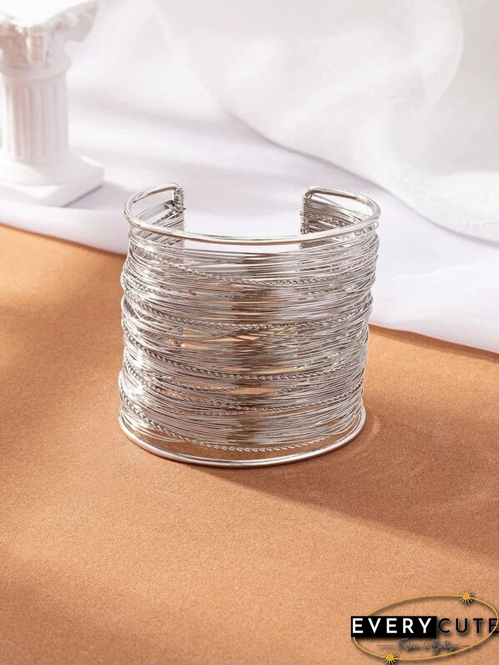 Ethnic Vintage Handwoven Wide Open Bracelet
