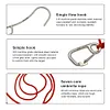 Diving Stainless Steel Single Hook Outdoor Underwater Hook for Water Activities