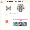 Diamond Painting Double-Layer Butterfly Mandala Refrigerator Magnet 360 Rotating Magnetic Refrigerator Sticker