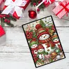 (US Local)50-Page A5 Snowman Diamond Painting Notebook for Adult Holiday Birthday Gift
