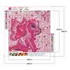 Diamond Painting -DIY Round Drill Pink Little Dinosaur
