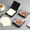 PU Dog Flower Diamond Painting Notecard Box with 160 Sheets of Paper