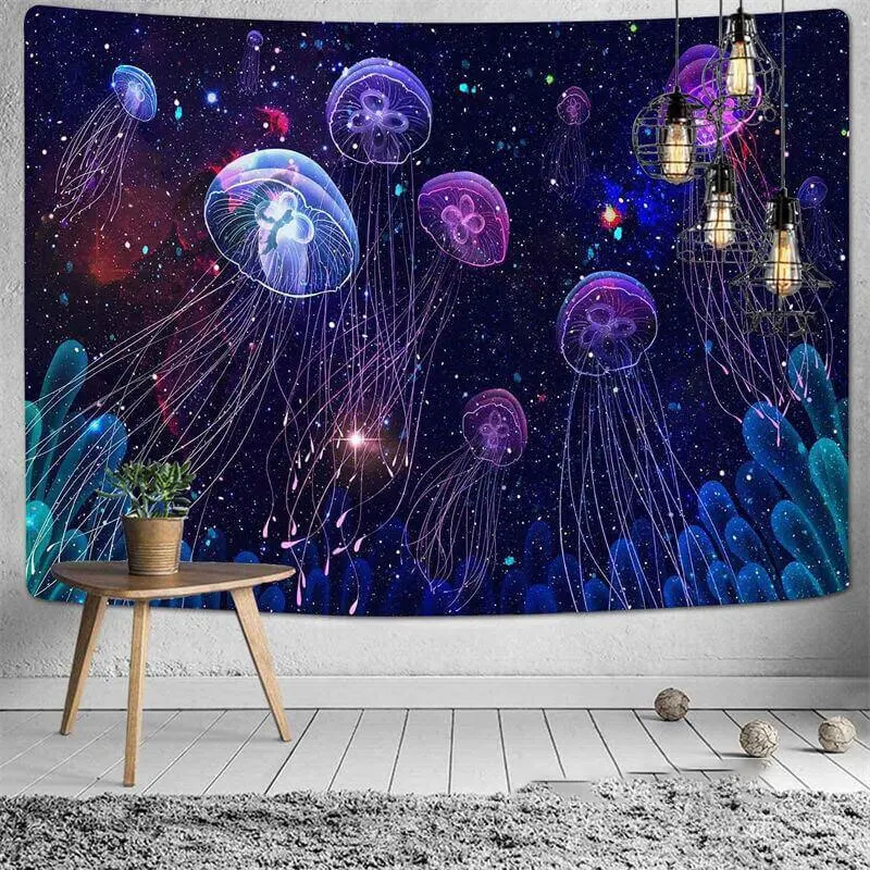 Abstract Red Mushroom Tapestry Wall Hanging Psychedelic Hippie Tapiz Art Background Cloth Mattress Home Decor
