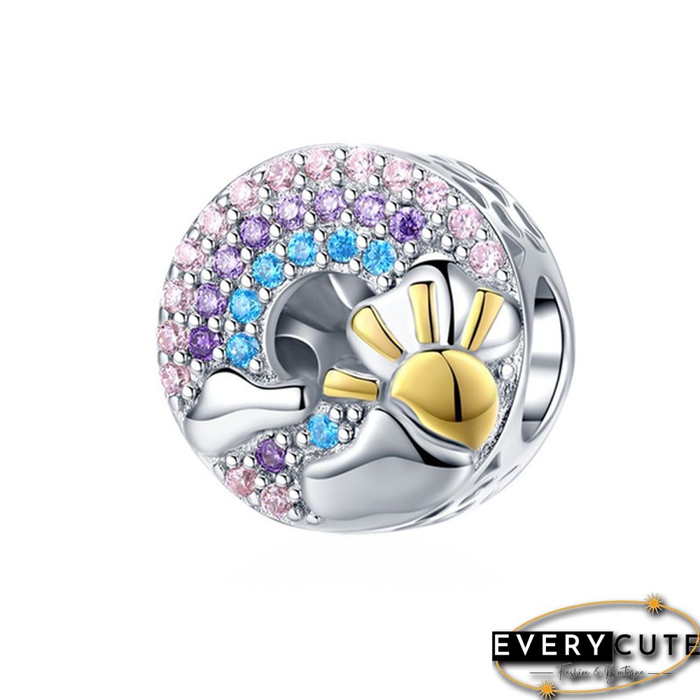 NEW Fashion Jewelry Making 925 Sterling Silver Rainbow bicycle unicorn Butterfly Arrow Heart Pendants for Necklace European charms Silver beads for bracelet DIY Christmas