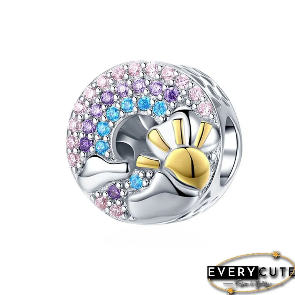NEW Fashion Jewelry Making 925 Sterling Silver Rainbow bicycle unicorn Butterfly Arrow Heart Pendants for Necklace European charms Silver beads for bracelet DIY Christmas