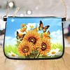 (US Local)Special Shape Sunflower Butterfly 5D DIY Diamond Painting Handbag for Art Craft
