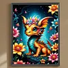 Diamond Painting-DIY Full Round Drill Dragon And Flower