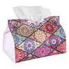 DIY Diamond Painting Creative Design Leather Handmade Tissue Holder Rhinestones Decorative Tissue Box Craft Kits