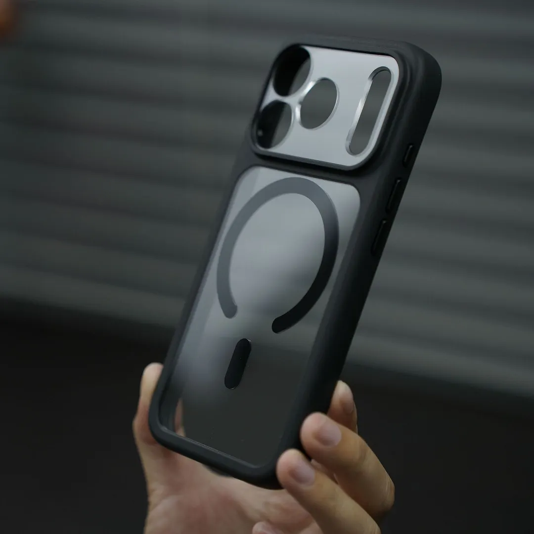 Suitable for iPhone 17 mobile phone case lens full package transparent magnetic Apple 17ProMax anti-fall protective cover cross-border
