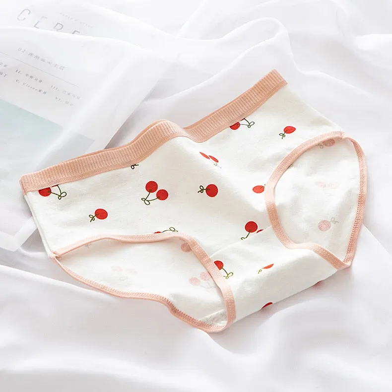 Women's Cotton Underwear Sexy Floral Panties Girl Cute Underwear Mid Waist Seamless Comfortable Briefs  Female Lingerie