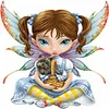 >SALE<5D Big Eyes Doll Diamond Painting Full Round Drill Rhinestone Kit (B956)