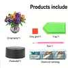 (US Local)Acrylic Double Sided Butterfly Vase Diamond Painting LED Night Light for Desktop