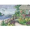 Waterfront Villa-14CT Stamped Cross Stitch 38*27cm/14.96*10.63in