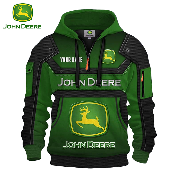 John Deere&reg; Nova pulover s ka&scaron;mirsko podlogo za &scaron;port na prostem