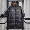 2024 Argentina Black-White Edge Soccer Long Cotton jacket 1:1 Thai Quality