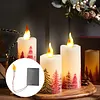 2Pcs 3 3V-5V Flame Lamp Circuit Board with Battery Box Flame Lamp Wick