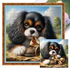 King Charles Cavaliers Dog-14CT Counted Cross Stitch 40*40cm