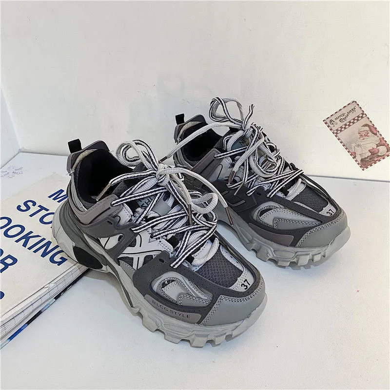 Winter Chunky Sneakers Women 2021 Trendy Designer Women's Dad Shoes Pink Sport Casual Shoes Fashion Women's Sneakers