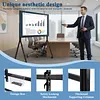 [US Local Warehouse] Universal Rolling Tv Stand for 86-110 Inch Screens Heavy Duty Whiteboard Stands Max Load 485LBS/220kg Smart Board Stand with Lockable Wheels