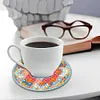 6Pcs/set Diamond Painting Mandala Water Proof Coaster Cup Cushion