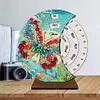 Butterfly Diamond Painting Unique Wooden Rotating Calendar for Home Office