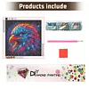 Diamond Painting -DIY Round Drill Colorful Eagle(40*40CM)