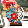 (US Local)Wooden Special Shaped DIY Diamond Painting Moon Perpetual Calendar Decor Kits