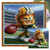 (Stamped/Counted) Green Bay Packers Football-11CT Cross Stitch 40*40cm