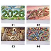 2026 DIY Special Shape Desktop Diamond Standing Calendar for Bedroom Living Room