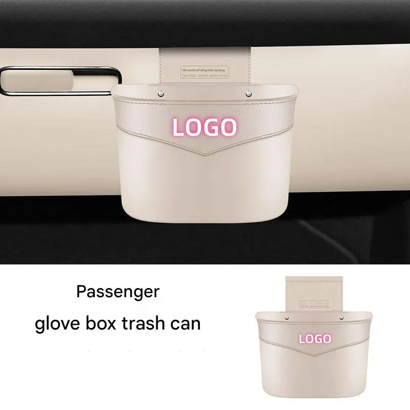 Multifunctional hanging storage box in car