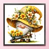 Yellow Flower Goblin-11CT Stamped Cross Stitch 45*45cm