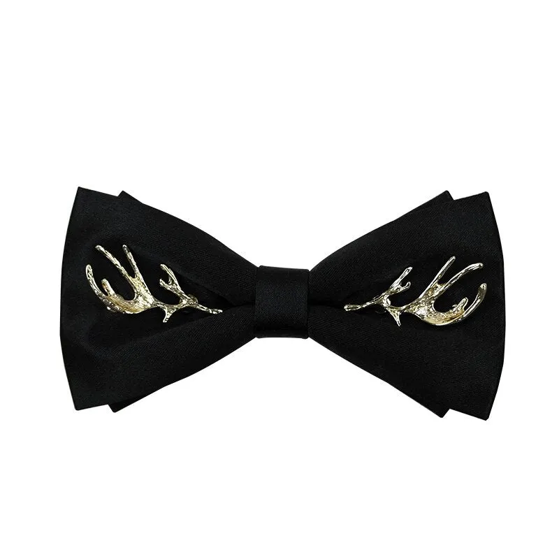 Upscale White Shirt Tassel Chain Rhinestone Bow Tie Bowtie Wedding Best Man Bowknot Red Luxury Tie Formal Dress Gifts for Men