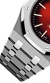 Silver 904L Steel Smoked Burgundy Dial - Watch - 39mm