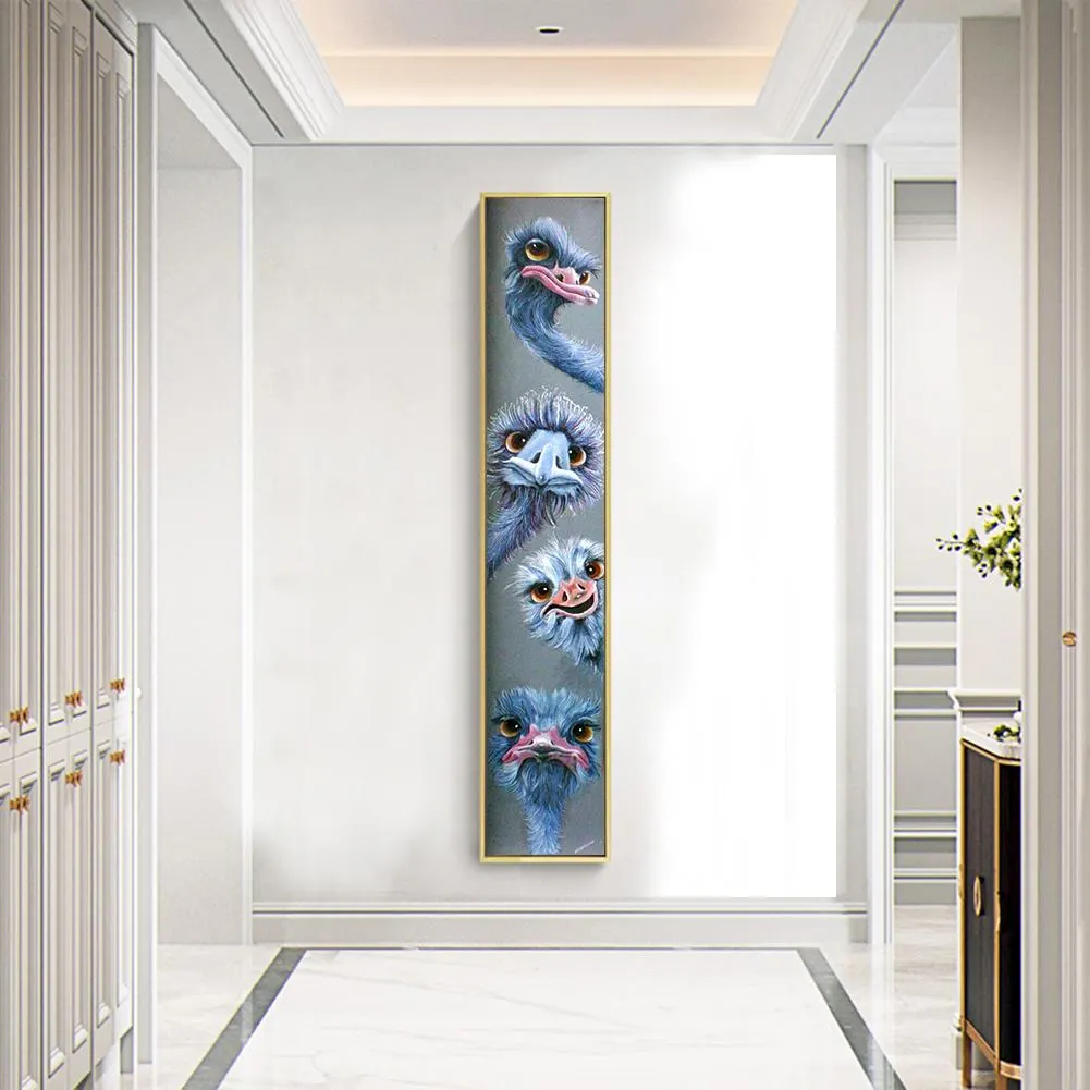 Diamond Painting - Full Round Drill - Ostrich(25*115cm)