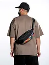 Fashion Brand Waist Bag 2025 New Single Shoulder Messenger Bag Chest Bag Men's Bag Student Casual Shoulder Bag Messenger Bag