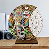 Diamond Painting Wooden Elephant Moon Perpetual Calendar
