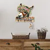 (US Local)Horse 3 Hooks Diamond Painting Hook Rail Diamond Art Hanging Hooks Kit
