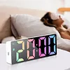 Digital Alarm Clock with LED Display Date Temperature Dimmable Snooze Battery Operated Alarm Clock for Deep Sleepers Kids Elderly Home Office