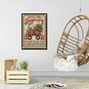 (Counted/Stamped) 11CT Christmas Trailer-Cross Stitch 40*55cm/15.75*21.65in