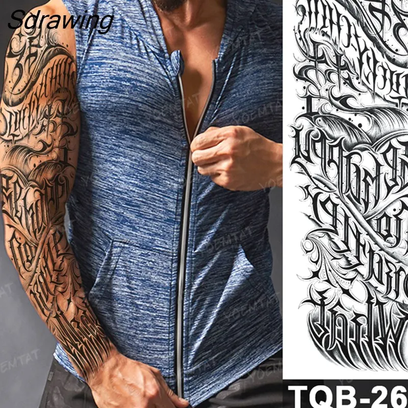 Sdrawing Arm Tattoos Phoenix Bird Crane Koi Wing Feather Waterproof Temporary Tattoo Sticker Women Men Body Art Flower Fake Tatto
